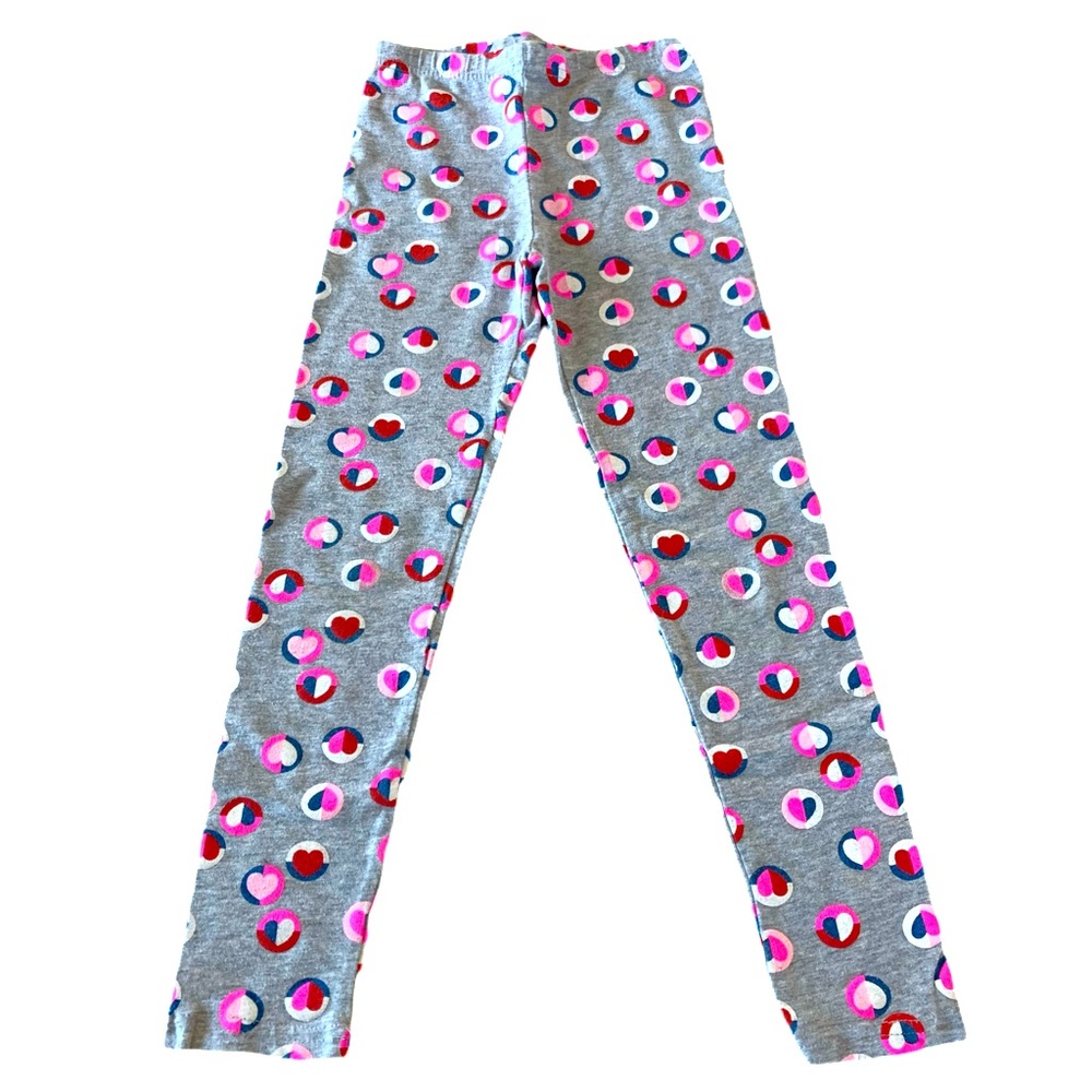 Girls Cotton On Polka Dot Heart Leggings. 5
